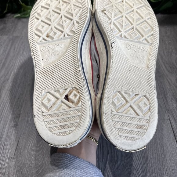 Converse  Chuck Taylor All Star Washed OX Distressed Denim Gray Men Size 10.5 - Picture 8 of 10